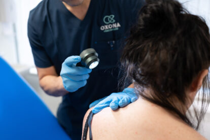 Thorough, painless examination of skin lesions such as moles.